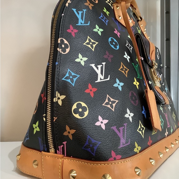 Louis Vuitton Alma GM Multicolor Monogram Handbag - Picture 5 of 5